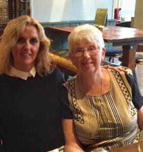 Debby with mum, Pamela