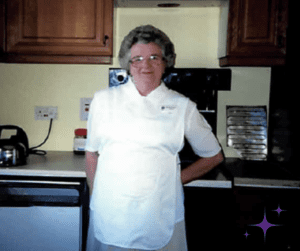 Starbeck volunteer Jean pictured at Saint Michael's Hospice